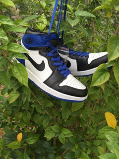 Jordan 1 High Sneakers in Black, White and Royal Blue