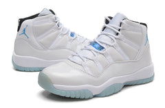 Jordan Air Jordan 11 Retro High-Top Sneakers in White and Blue
