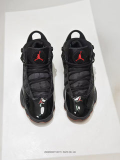 Jordan 6 Rings Black Red High-Top Sneakers