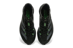 Adidas Adizero Running Shoes, Black with Green Accents
