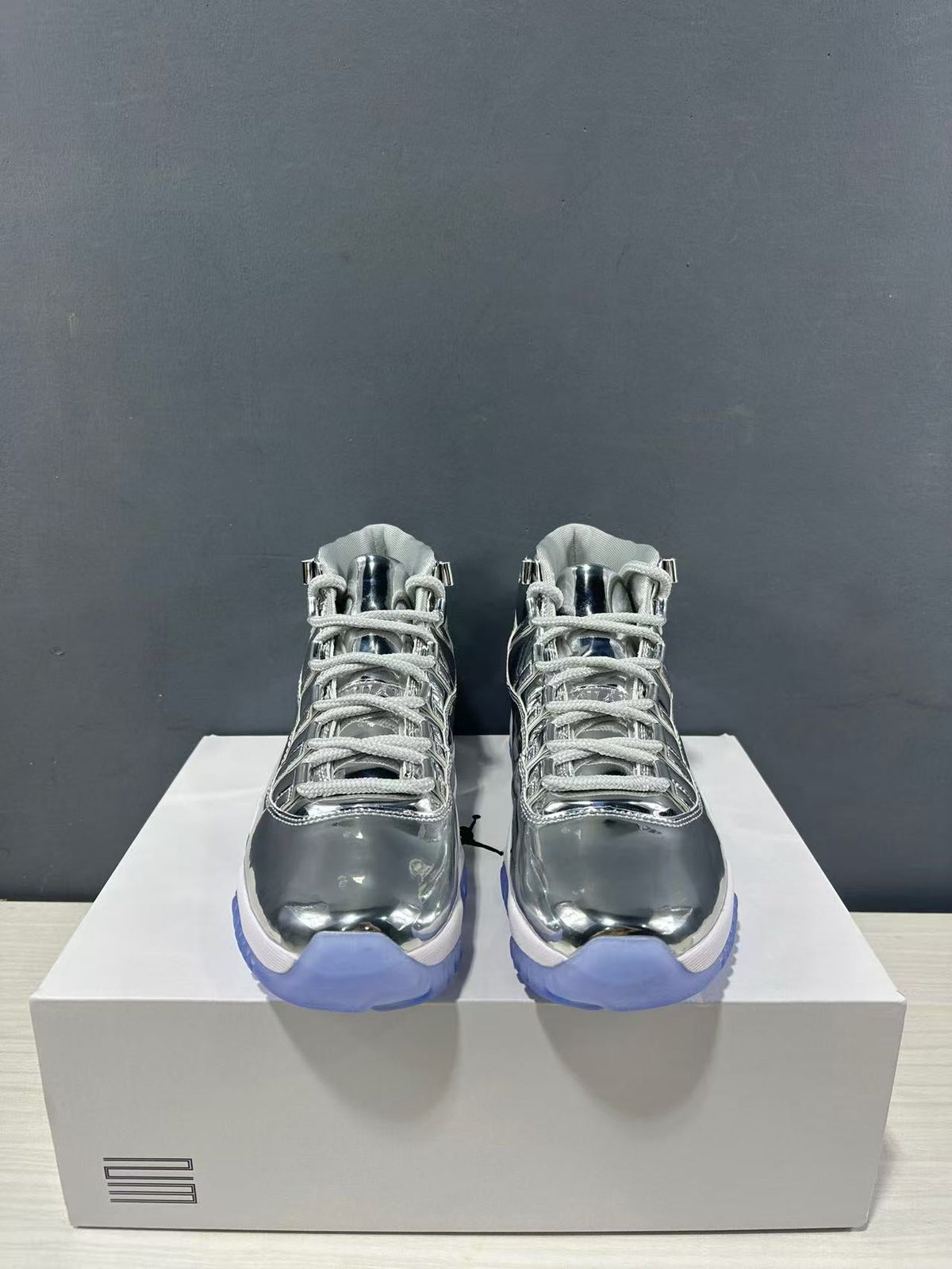 Jordan Air Jordan 11 Retro Liquid Silver High-Top Sneakers