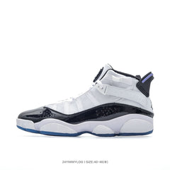 Jordan 6 High-Top Sneakers White Black Purple