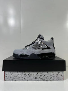 Jordan Air Jordan 4 Retro Gray Black Sneakers AQ9129-005