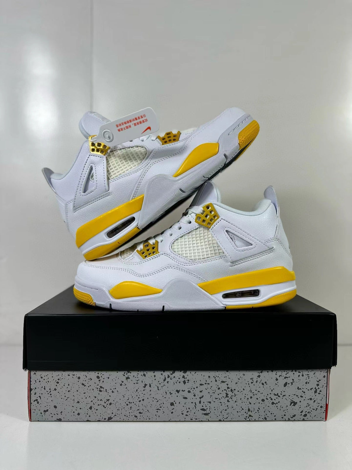 Jordan Air Jordan 4 White Yellow Sneakers AQ9129-102