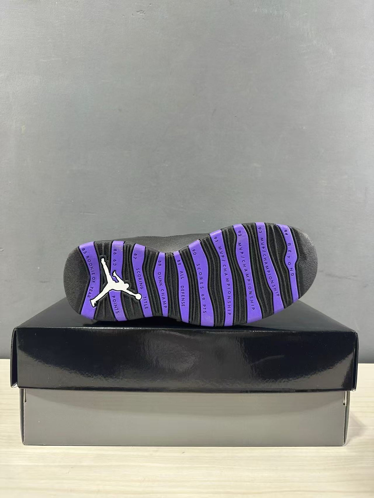 Jordan Air Jordan 10 High-Top Sneakers Black Purple 130209-051
