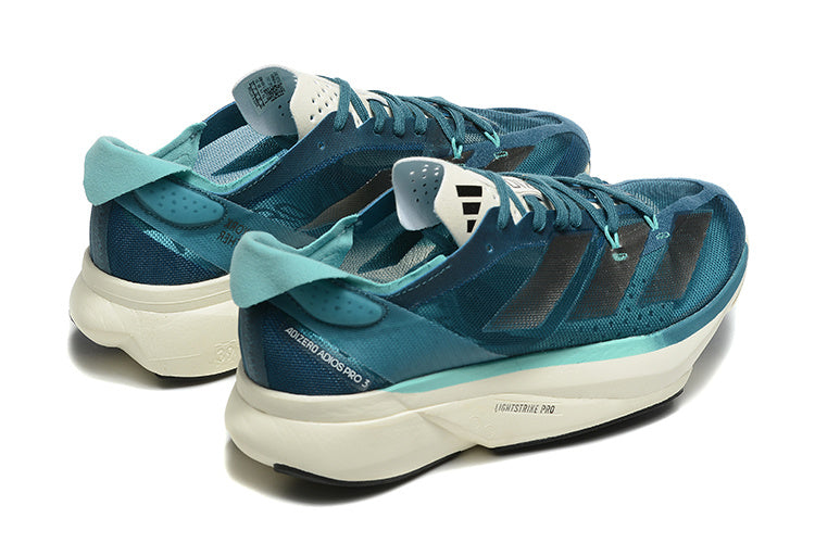 Adidas Adizero Adios Pro 3 Blue Green Running Shoes