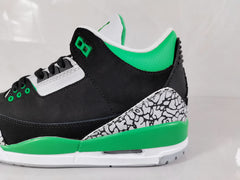 Jordan Air Jordan 3 Black Green Elephant Print Sneakers