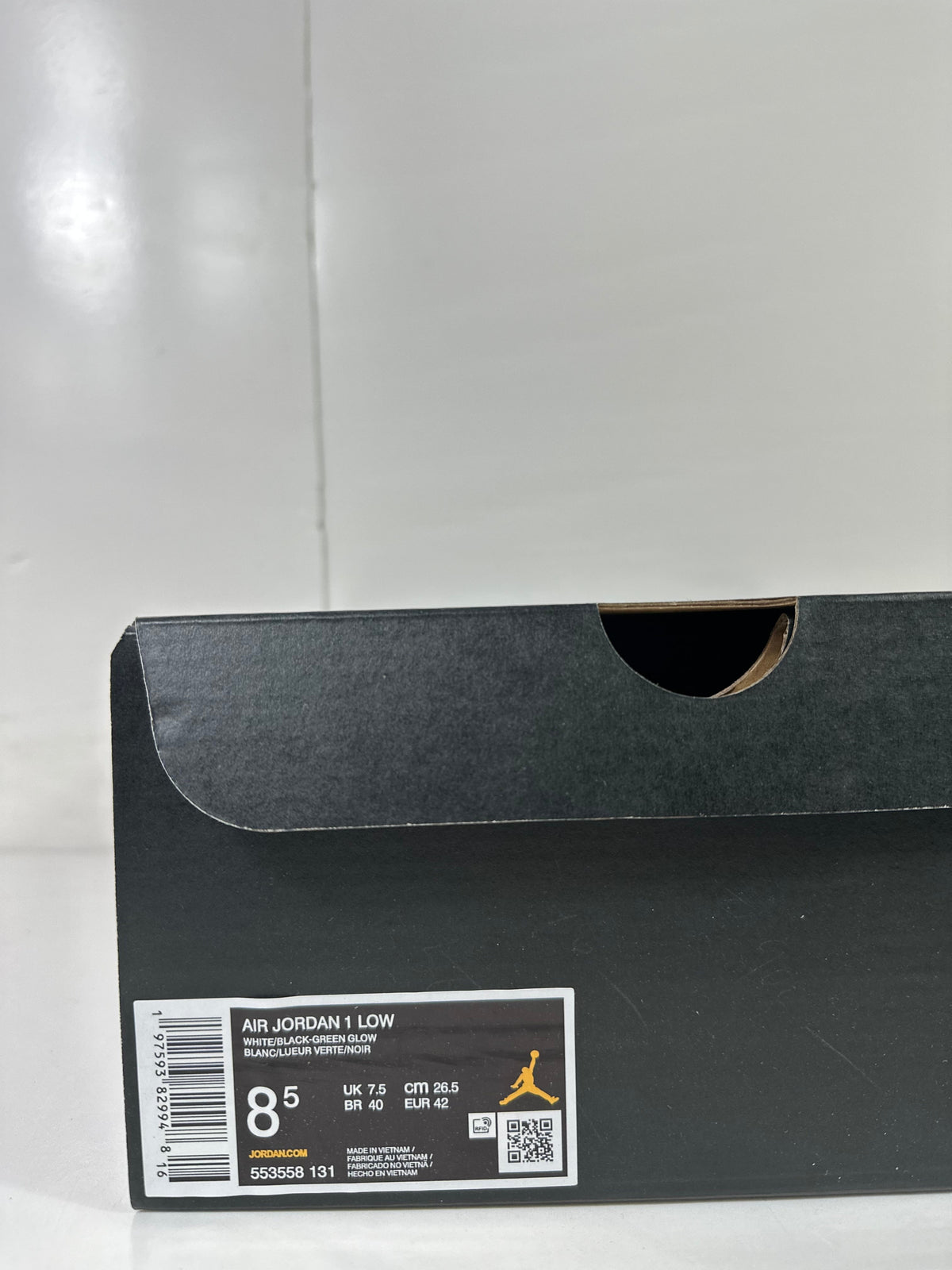 Jordan Air Jordan 1 Low White Green Black Sneakers 553558-131