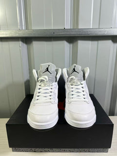 Air Jordan 5 White Silver Sneakers HQ7978-103