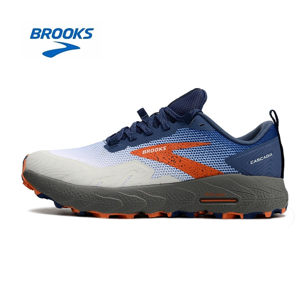 Brooks Cascadia 17 Trail Running Shoes – Navy and Orange