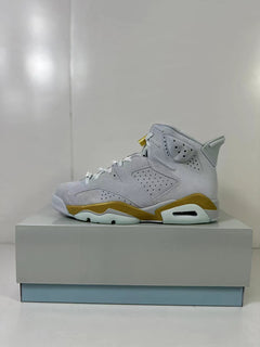 Jordan Air Jordan 6 High Sneakers White Gold Glacier Blue DQ4914-074