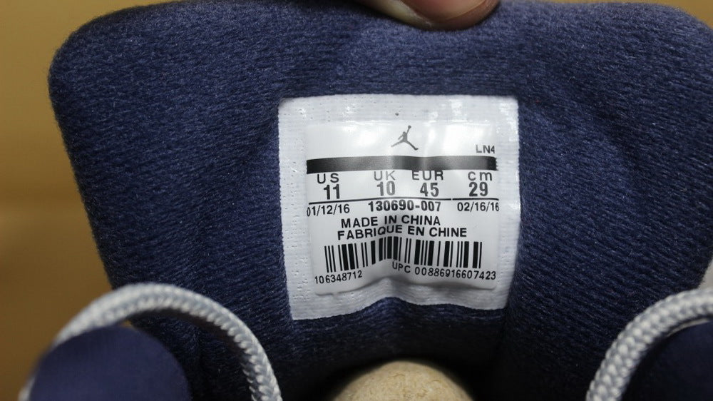 Air Jordan 12 GreyBlue High-Top Sneakers