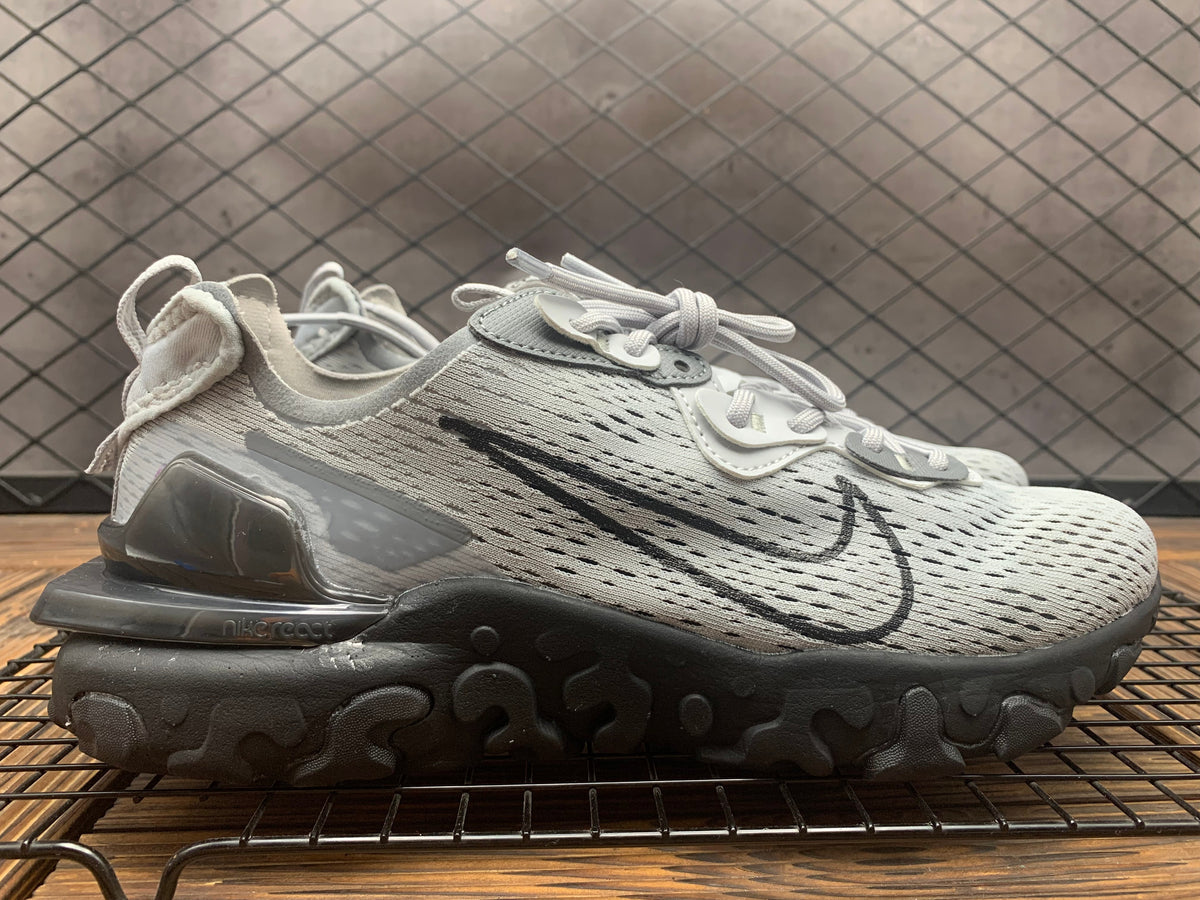 Nike React Vision Sneakers in Black and Grey