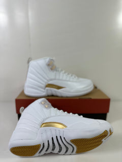 Jordan Air Jordan 12 Phantom White Metallic Gold Sneakers FD9101-007