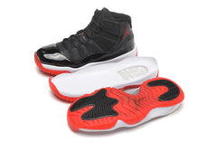Air Jordan 11 Retro High Black Red Basketball Sneakers