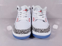 Jordan Air Jordan 3 Retro White Red Elephant Print Sneakers