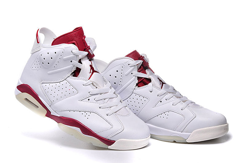 Air Jordan 6 Retro High Sneakers White and Red