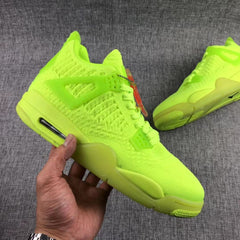 Jordan Air Jordan 4 Woven Sneakers Fluorescent Green