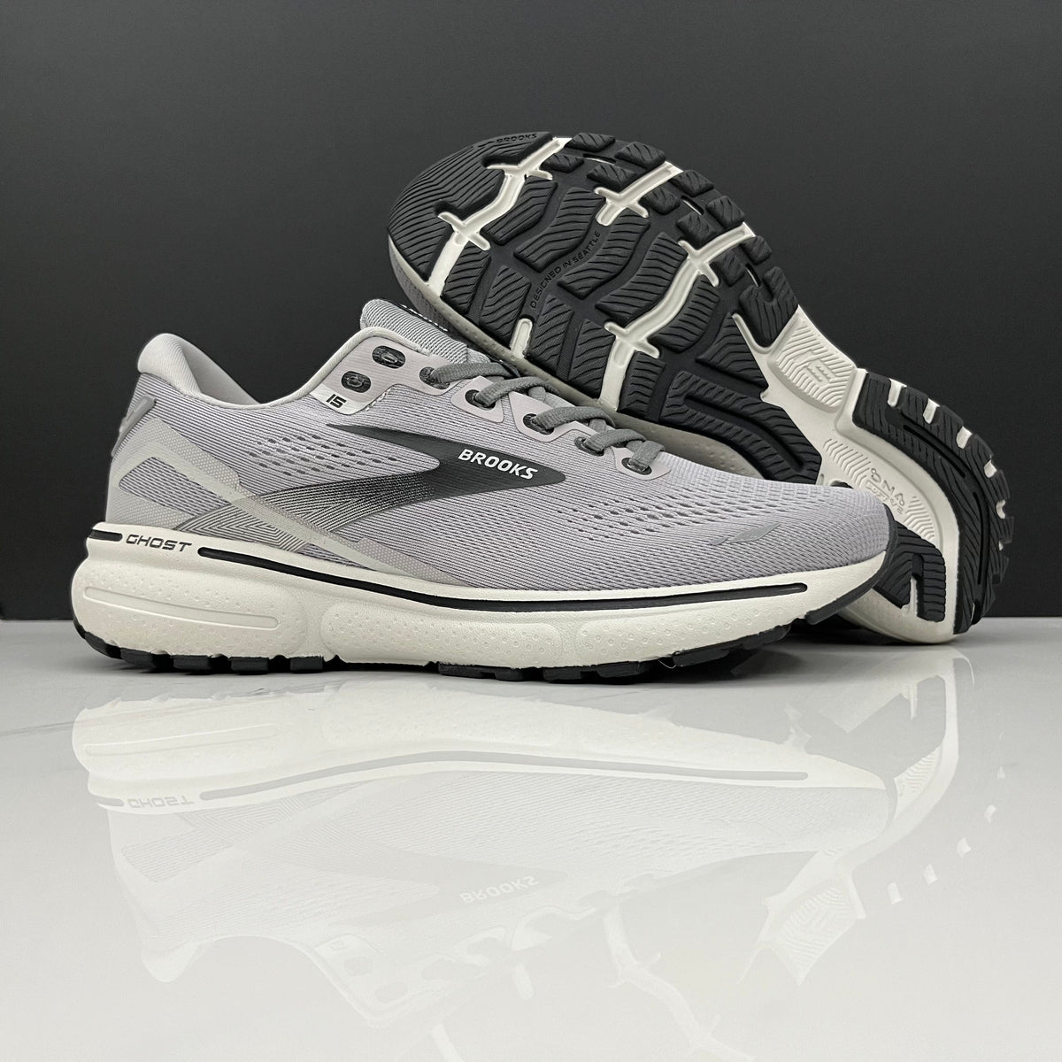 Brooks Ghost 15 Running Shoes in Gray