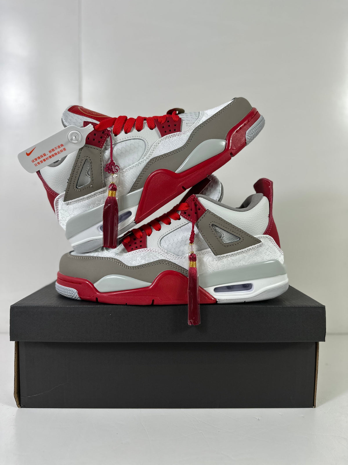 Jordan Dub Zero Red White Gray Basketball Sneakers 311046-160
