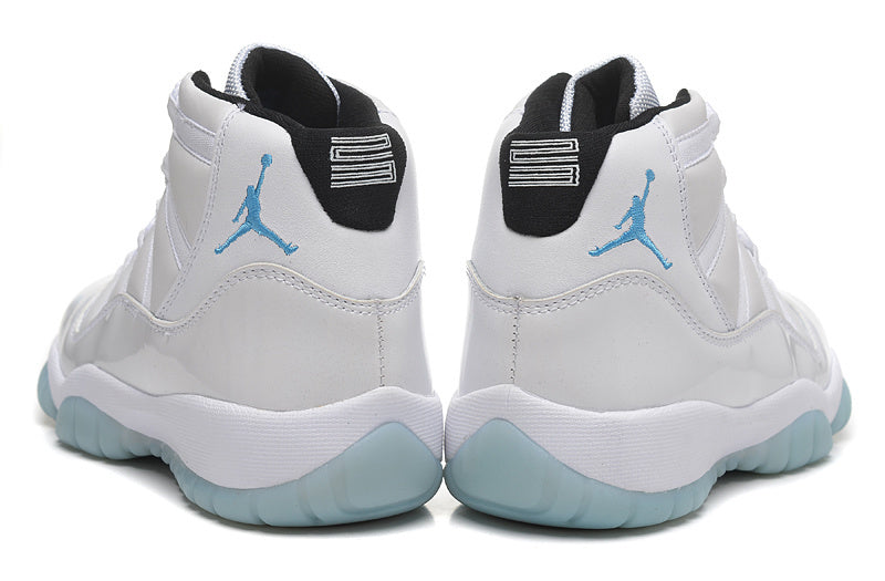 Jordan Air Jordan 11 Retro High-Top Sneakers in White and Blue
