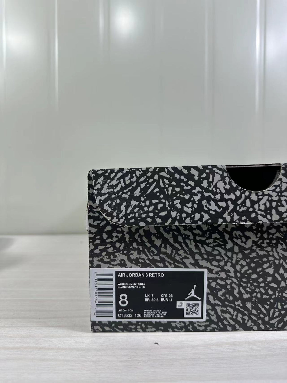 Jordan Air Jordan 3 Retro White Cement Grey CT8532-106