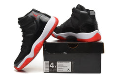 Air Jordan 11 Retro High Black Red Basketball Sneakers