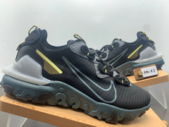 Nike React Black and Grey Sneakers with Blue Accents