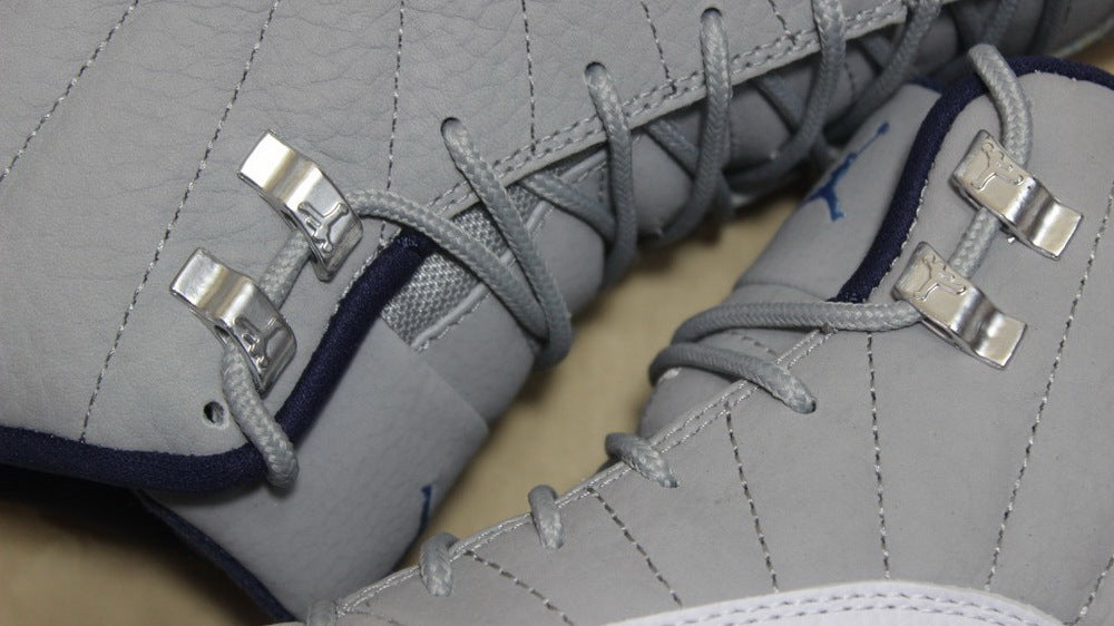 Air Jordan 12 GreyBlue High-Top Sneakers