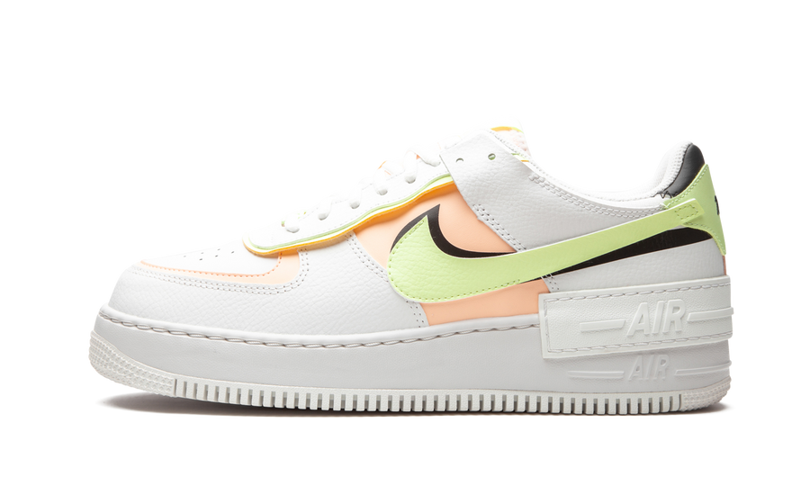 AIR FORCE 1 SHADO MNS WMNS "White / Barely Volt / Crimson Tint" CI0919 107