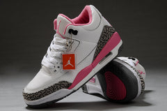 Jordan Air Jordan 3 High-Top Sneakers White Pink
