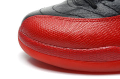 Air Jordan 12 Black and Red High-Top Basketball Sneakers