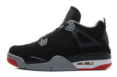 Jordan 4 Retro Black/Red Basketball Shoes