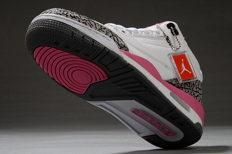 Jordan Air Jordan 3 High-Top Sneakers White Pink
