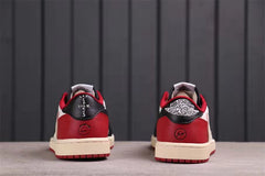 Jordan Air Jordan 1 Low White Black Red Sail Sneakers