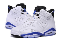 Jordan Air Jordan 6 High-Top Sneakers White and Blue