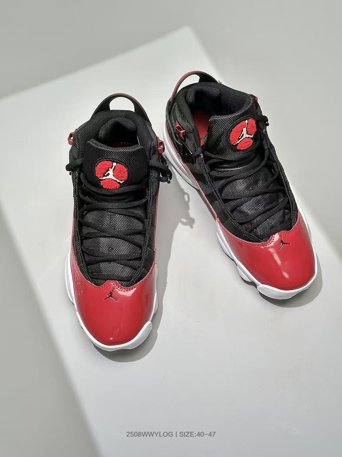 Jordan Six Rings 6-2 Black and Red Sneakers