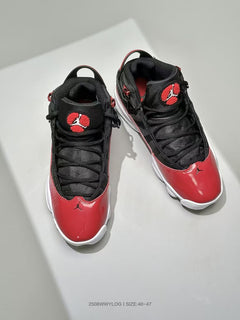 Jordan Six Rings 6-2 Black and Red Sneakers