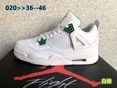 Jordan 4 White and Green Sneakers