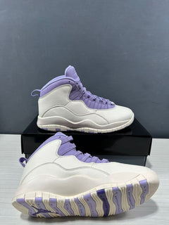 Jordan Air Jordan 10 Hydrangeas Sneakers White Purple IQ0388-101