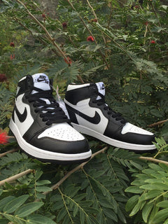 Jordan 1 High Black and White Sneakers