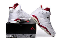Air Jordan 6 Retro High Sneakers White and Red
