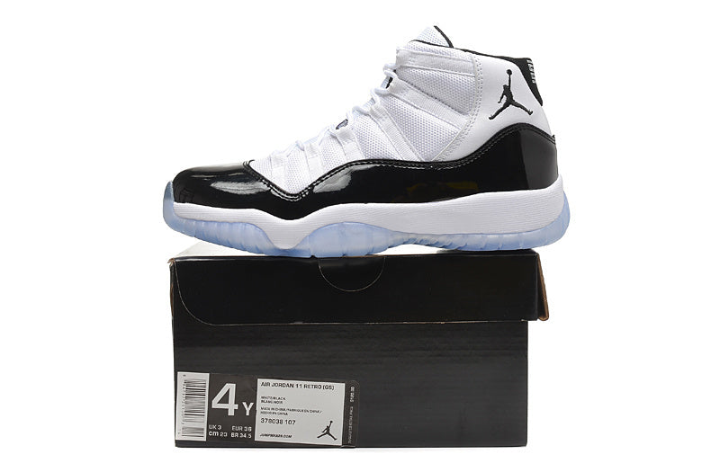 Jordan Air Jordan 11 Retro High White and Black Sneakers
