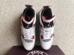 Jordan 4 Paris Saint-Germain Sneakers White Burgundy