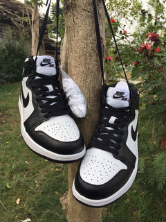 Jordan 1 High Black and White Sneakers