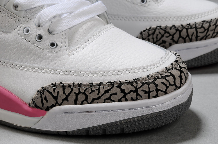 Jordan Air Jordan 3 High-Top Sneakers White Pink