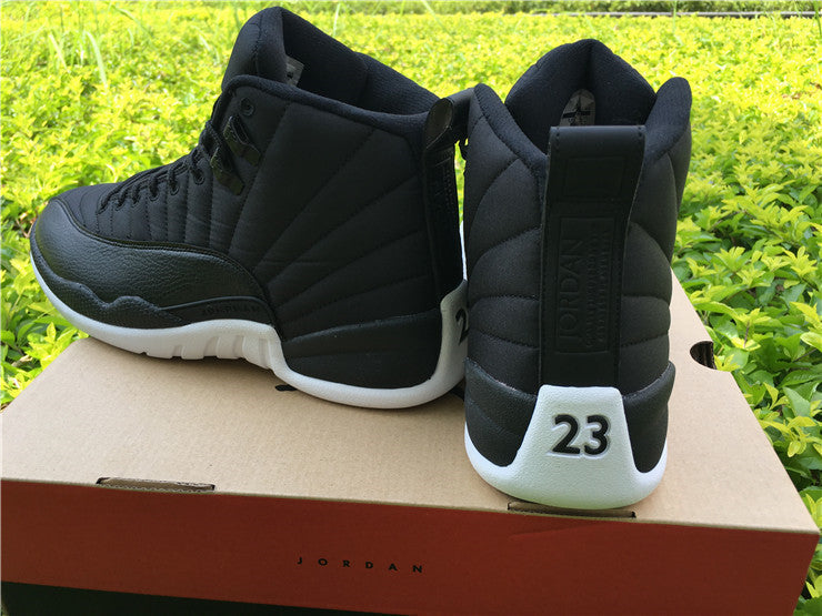 Jordan Air Jordan 12 Black Nylon High-Top Sneakers