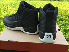 Jordan Air Jordan 12 Black Nylon High-Top Sneakers