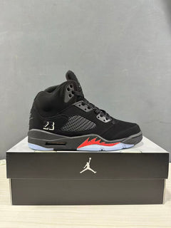 Jordan Air Jordan 5 Retro Black Red High-Top Sneakers