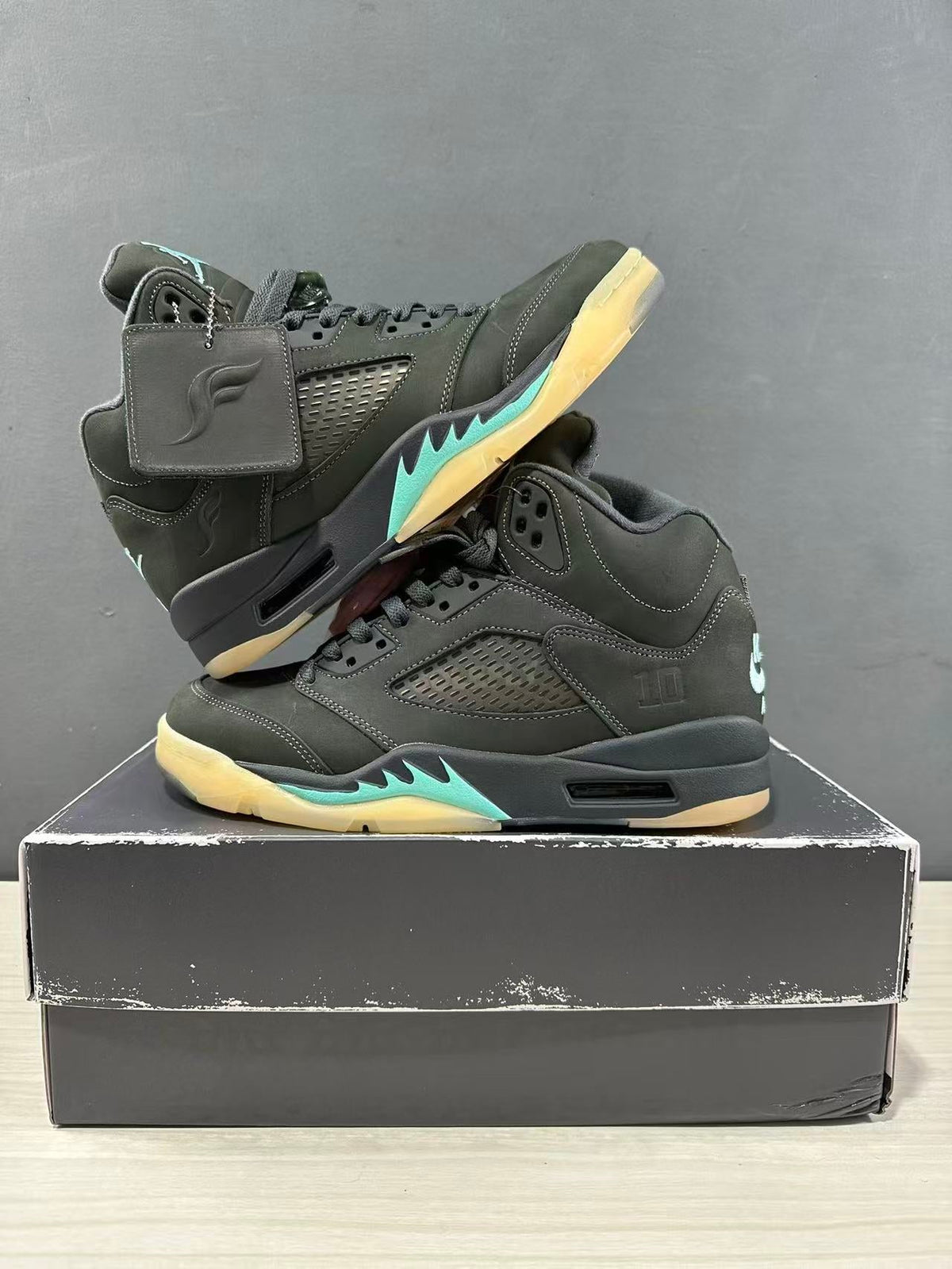 Jordan Air Jordan 5 Aqua Black Sneakers IU0734-001